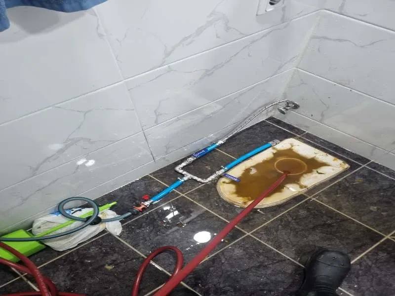 청라 하수구역류 작업사례